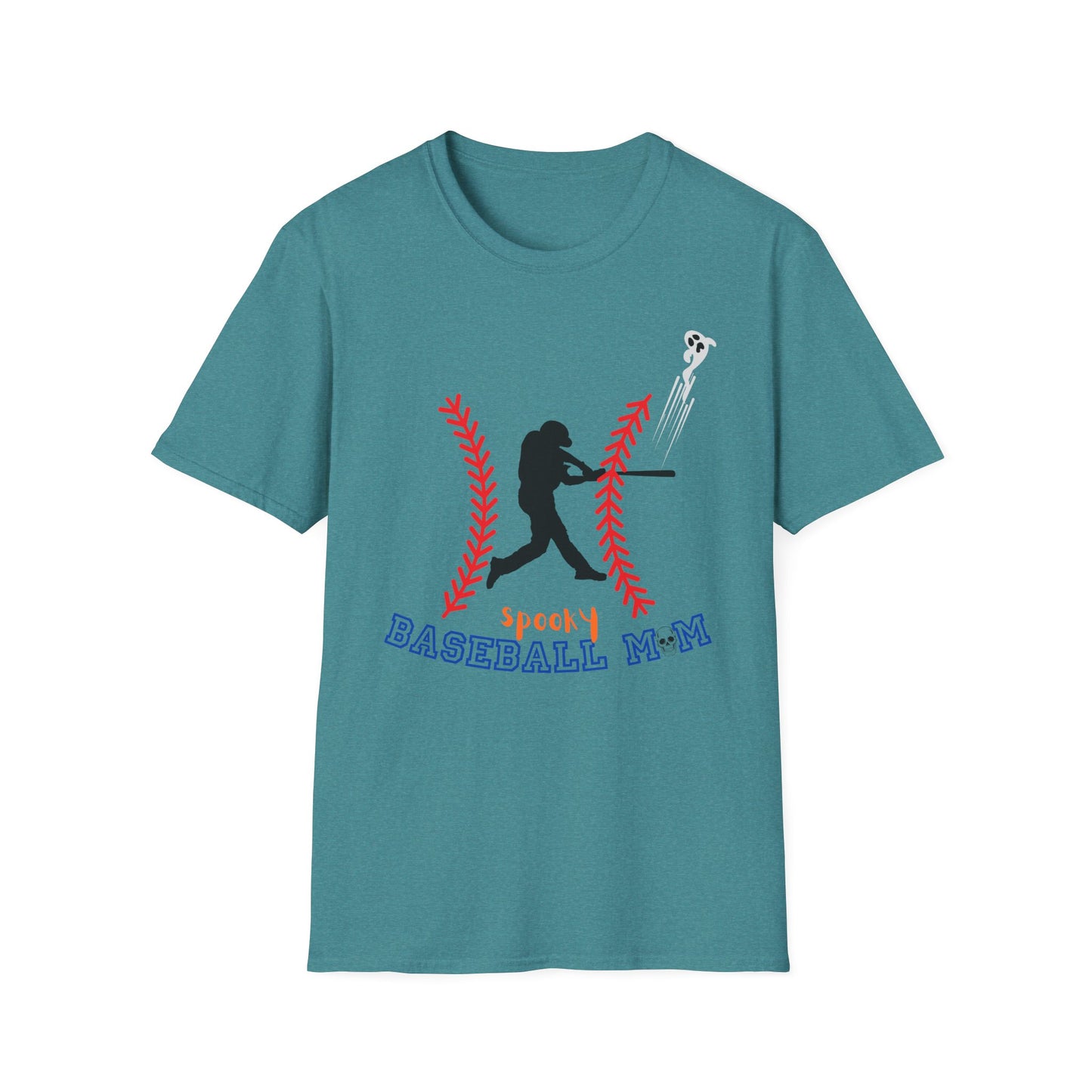 Spooky Baseball Mom Unisex Soft Style Tee