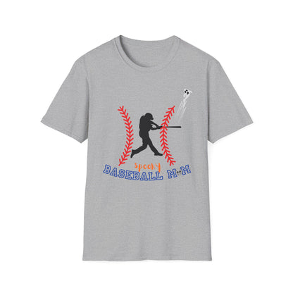 Spooky Baseball Mom Unisex Soft Style Tee