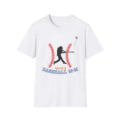 Spooky Baseball Mom Unisex Soft Style Tee