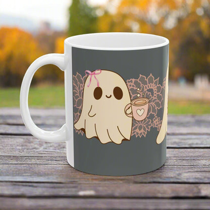 Ghostly Coffee Break Ceramic Mug