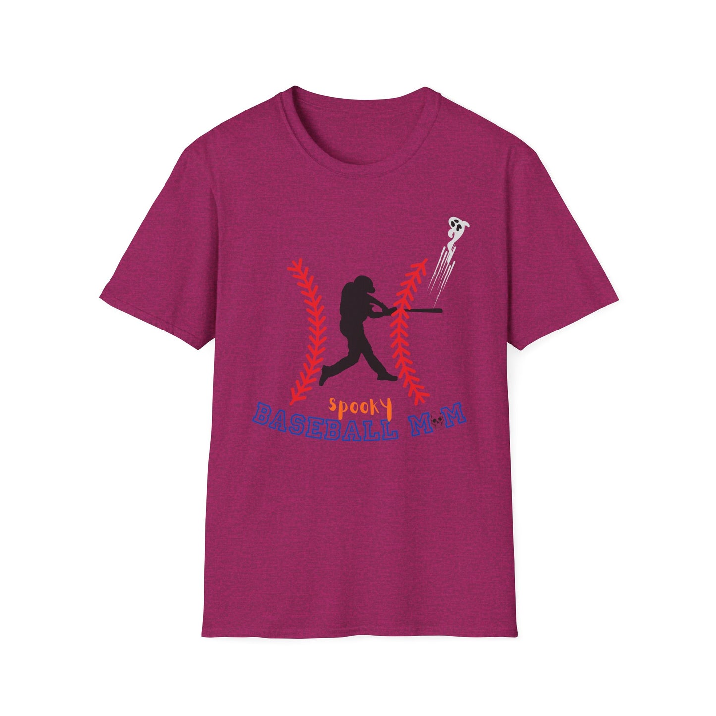 Spooky Baseball Mom Unisex Soft Style Tee