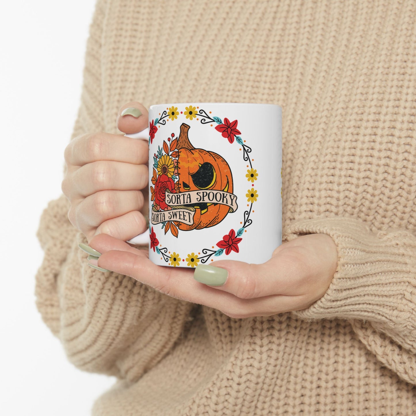 Sorta Spooky and Sweet Ceramic Mug