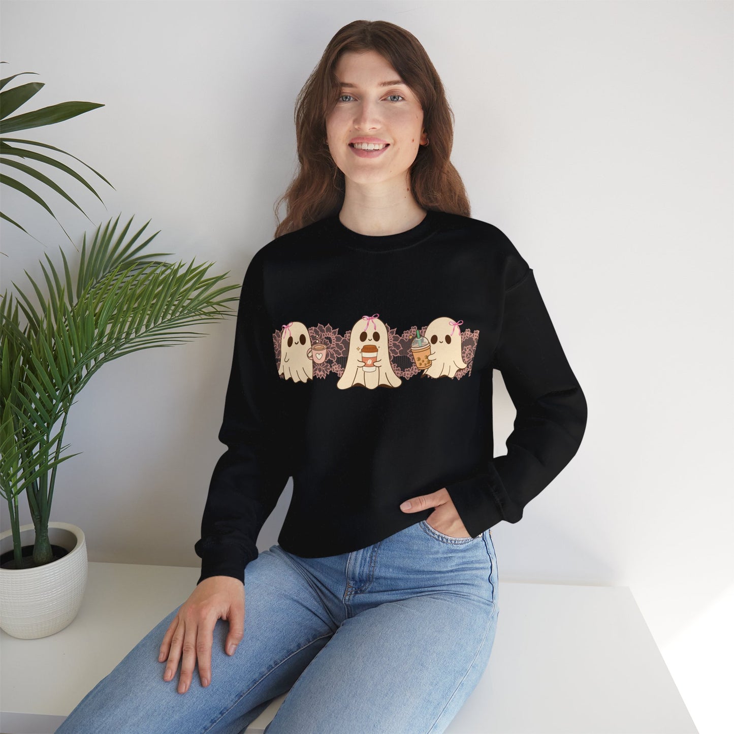 Ghostly Coffee Break Unisex Sweatshirt