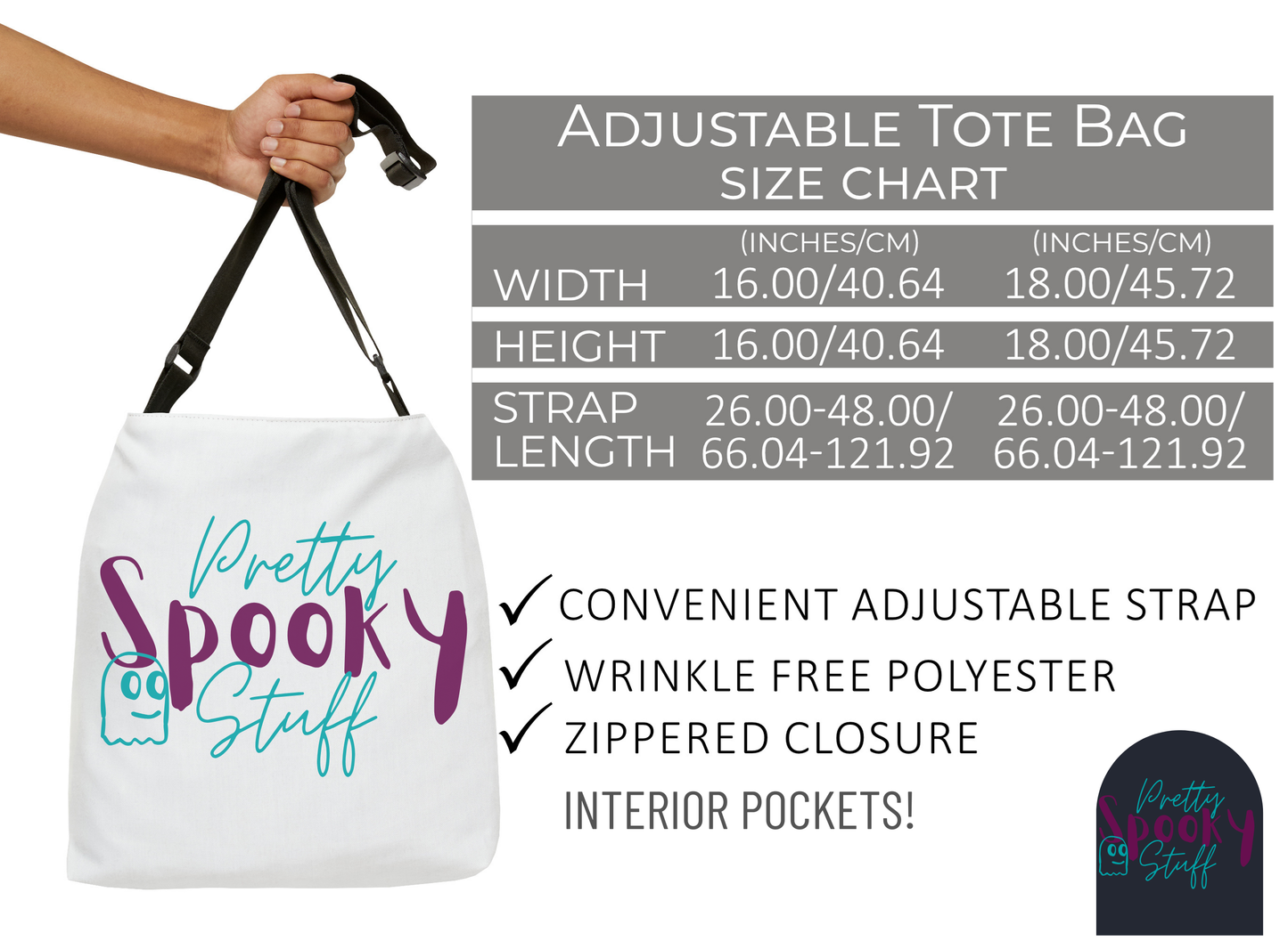 Sweet Spines Adjustable Tote Bag